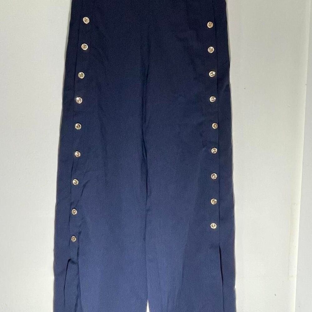 Shein Women's Navy and Blue Trousers